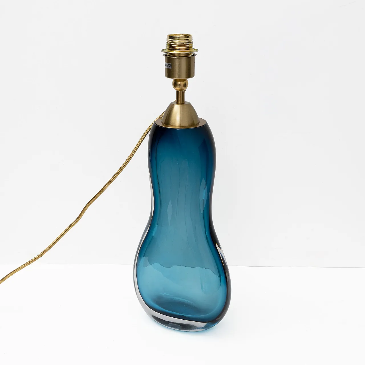 Pair of Sommerso Blue Murano Glass Table Lamps, 2000s 6
