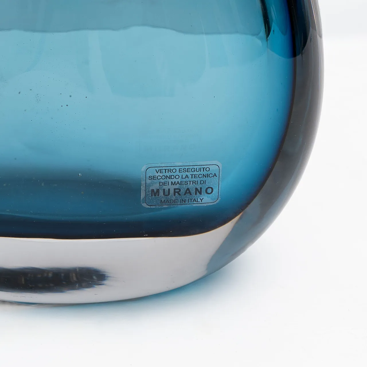 Pair of Sommerso Blue Murano Glass Table Lamps, 2000s 7
