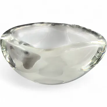 Solid glass ashtray by Barbini, 20th century