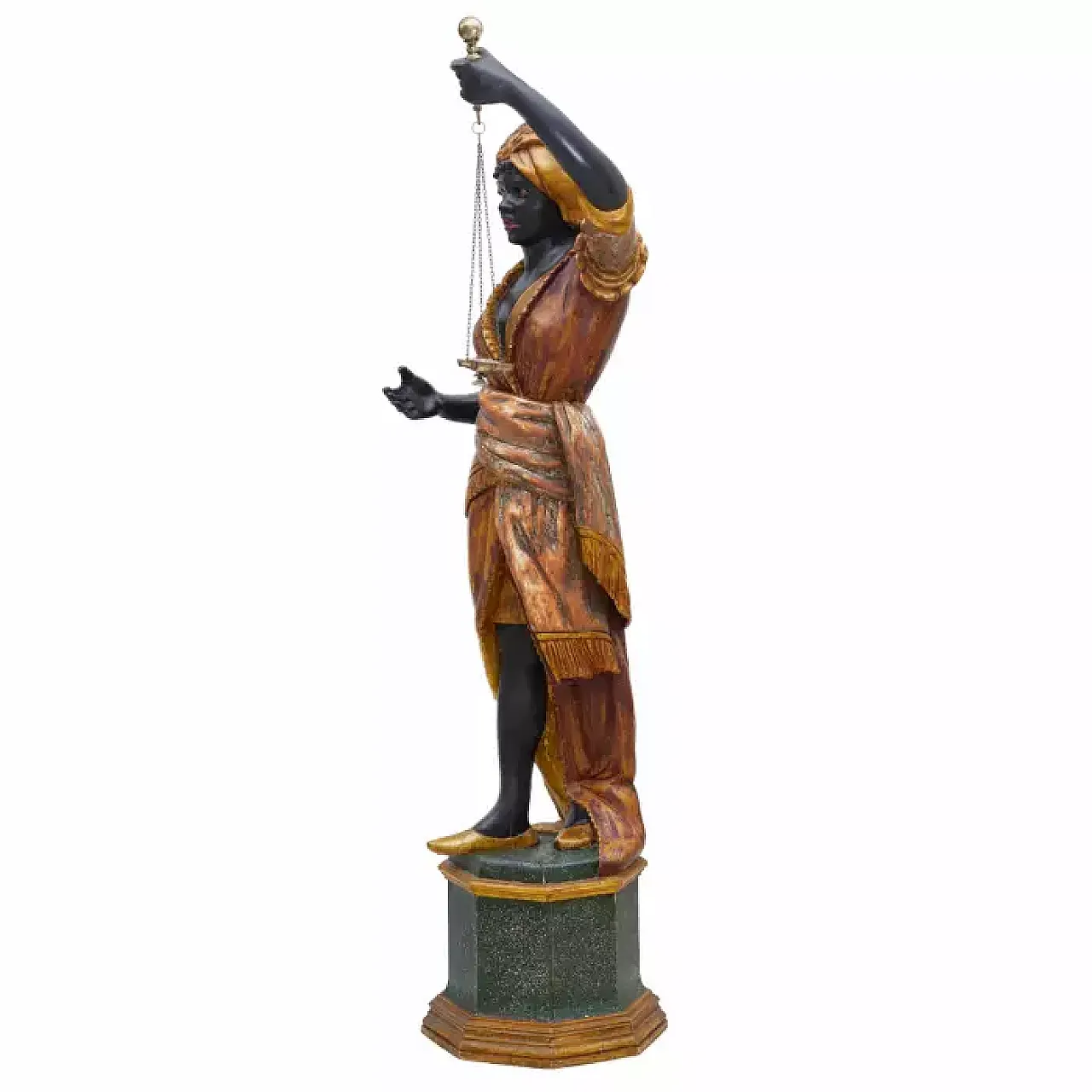 Coppia di facchini moreschi, sculture, '800 2