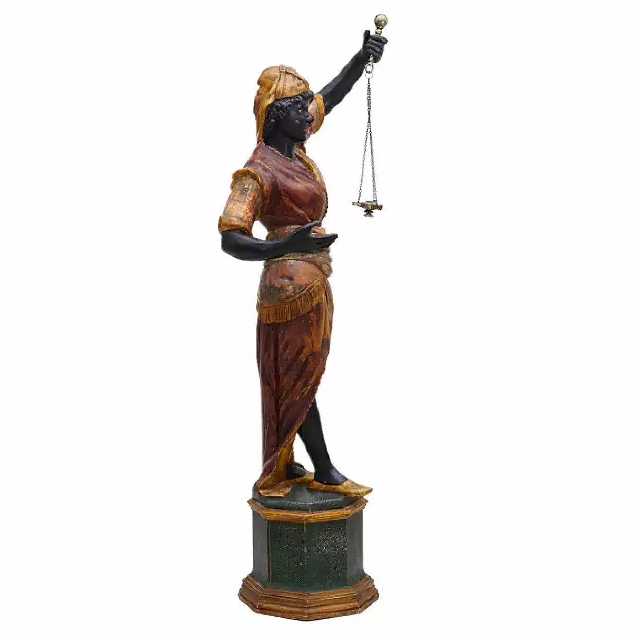 Coppia di facchini moreschi, sculture, '800 4