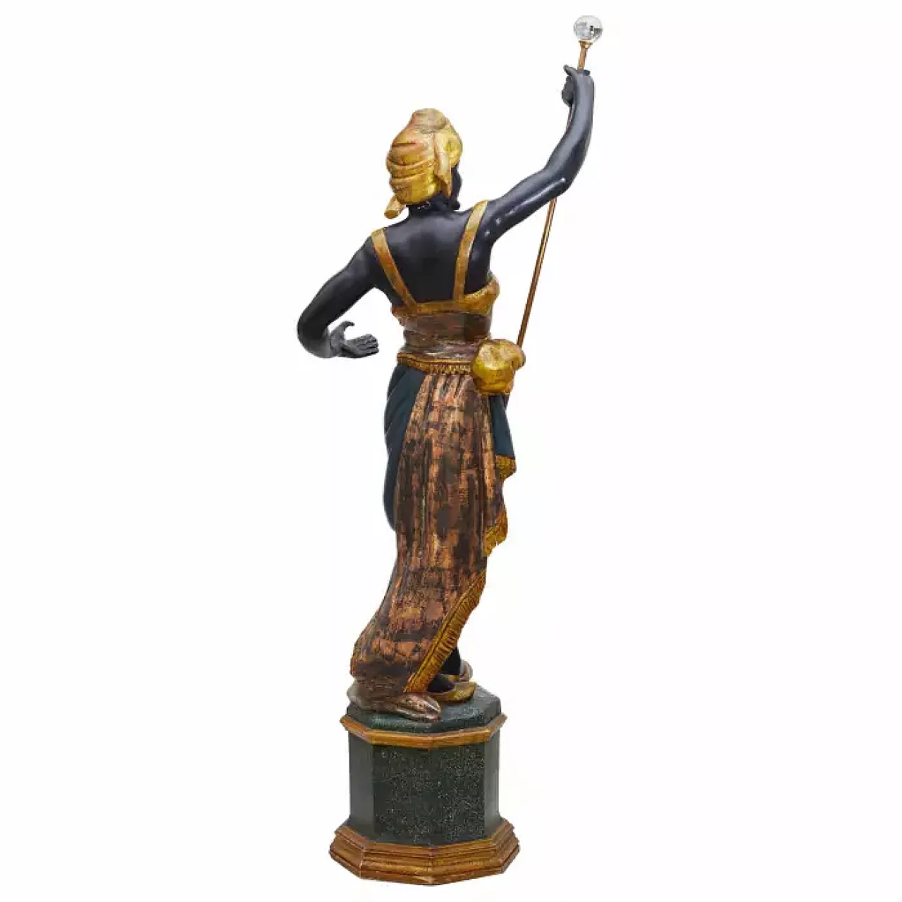 Coppia di facchini moreschi, sculture, '800 7