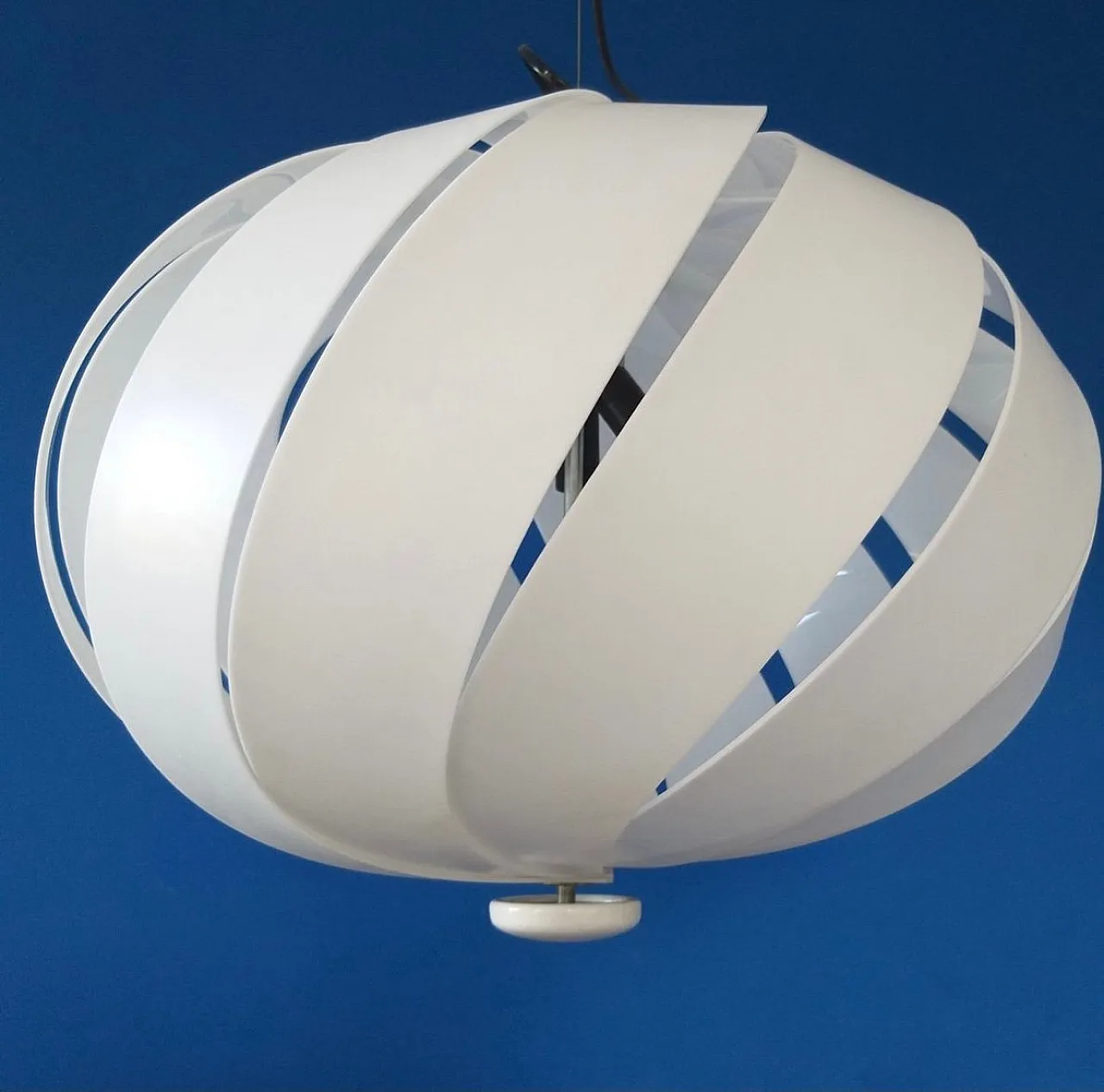 Lampada a sospensione Harvey di Carlo Porzio per Guzzini, Italia, anni '70 6