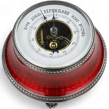 Desk barometer by Victor Aarne, early 20th century