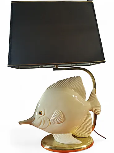 Fish-shaped lamp attributed to Giulia Mangano, 80s