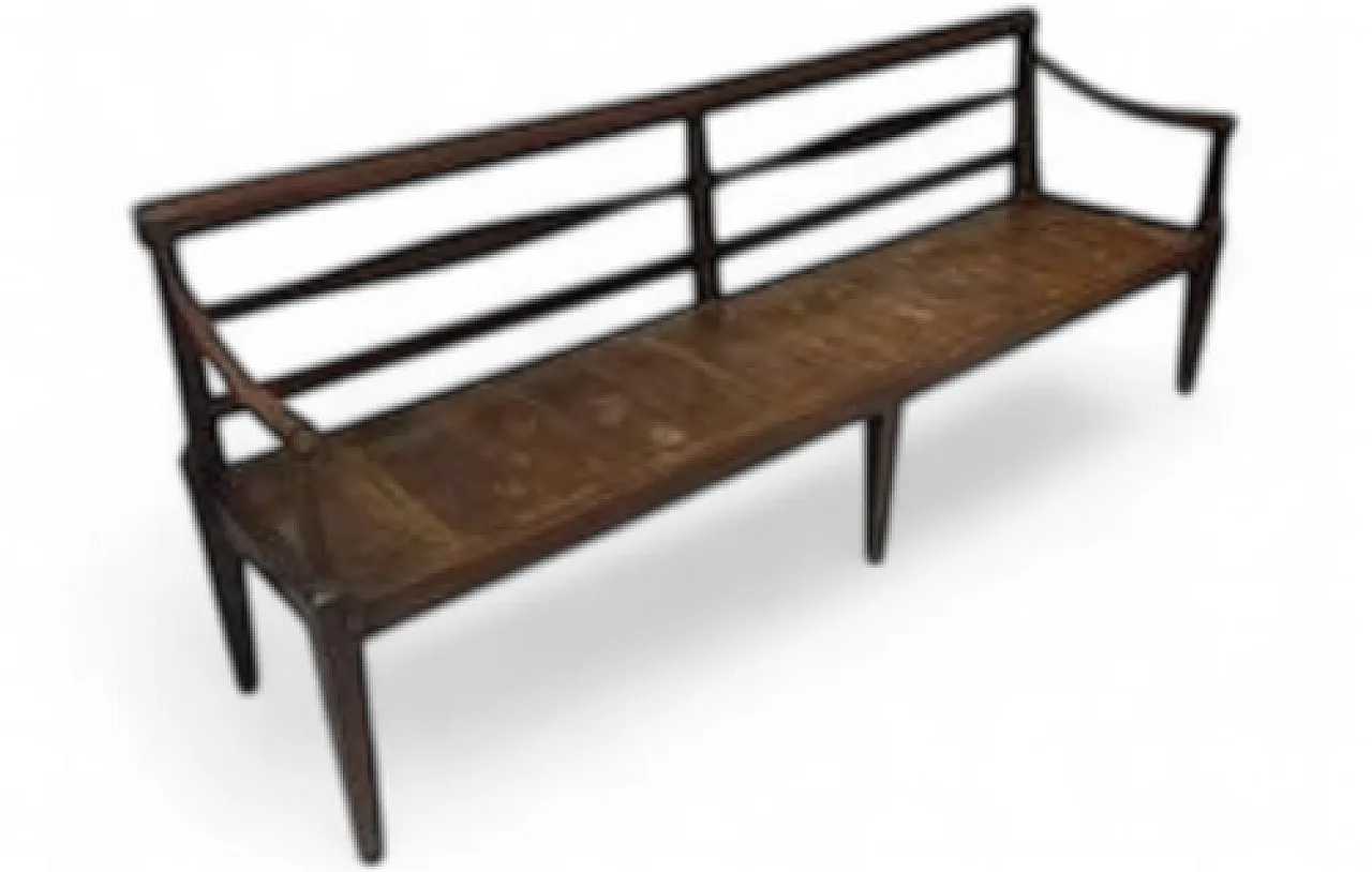 Bench with armrests, early 20th century 11