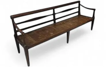 Bench with armrests, early 20th century