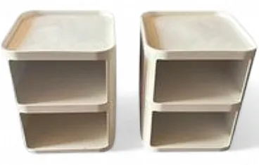 Pair of bedside tables by A.Castelli Ferrieri for Kartell,20th century
