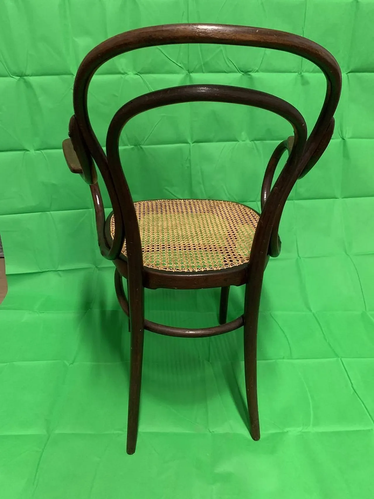 Beech and Vienna straw armchair by Michael Thonet for Thonet, Austria, late 19th century 1
