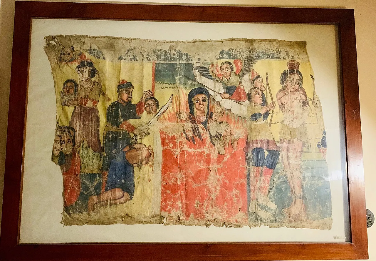 Artista greco, Frammento di affresco, Prima del 1890, Opera su tela 1