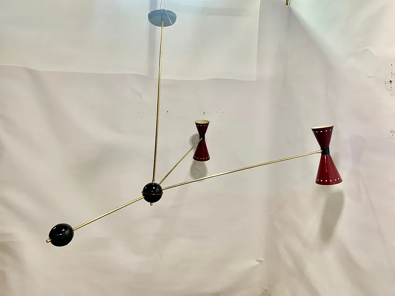 Table Lamp with Counterweight, Italy, 1950s 1