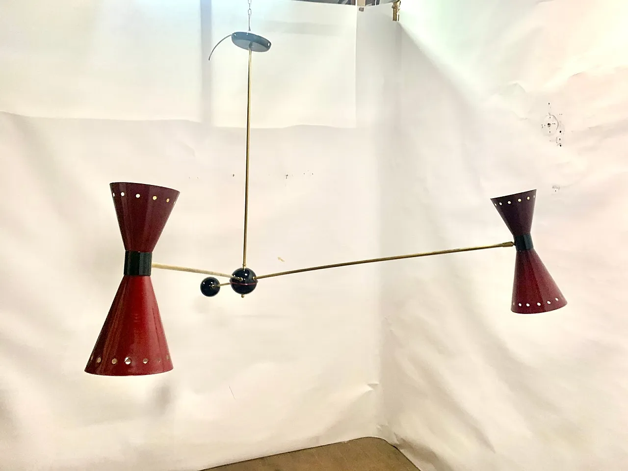 Table Lamp with Counterweight, Italy, 1950s 7