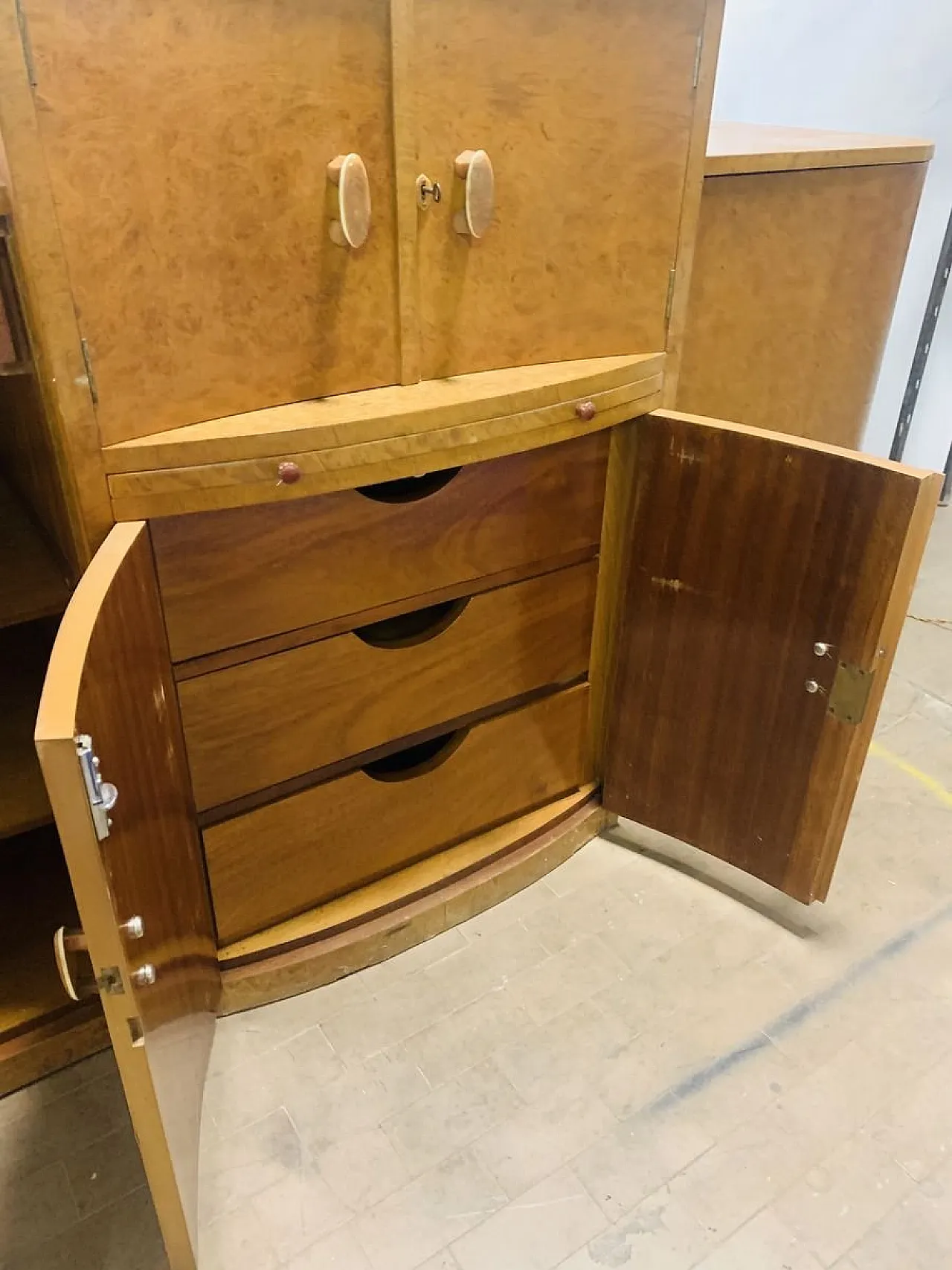 Mobile bar Art Deco di Davis London, 1932 2