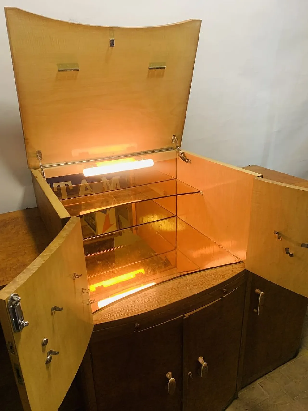 Mobile bar Art Deco di Davis London, 1932 4