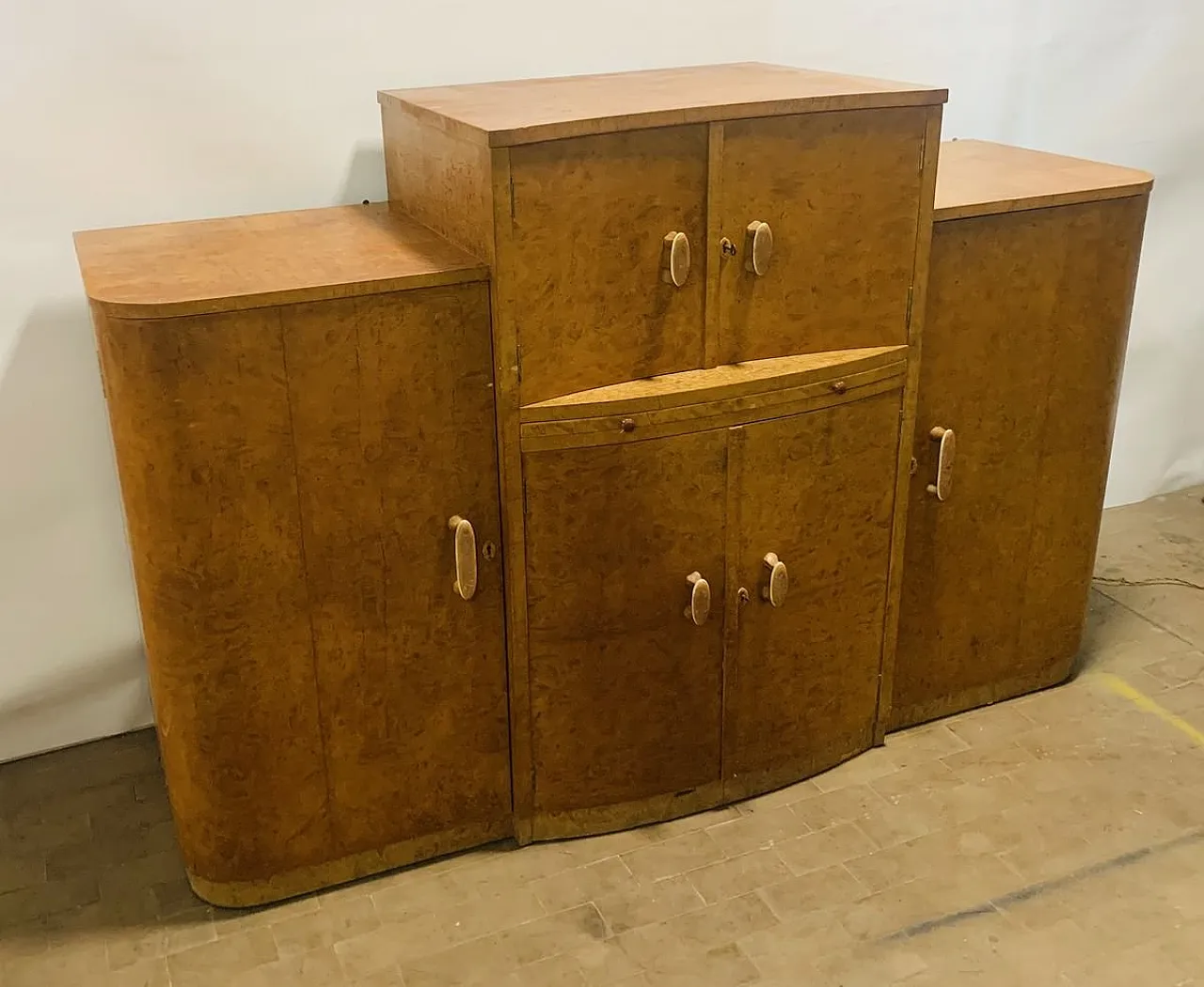 Mobile bar Art Deco di Davis London, 1932 11