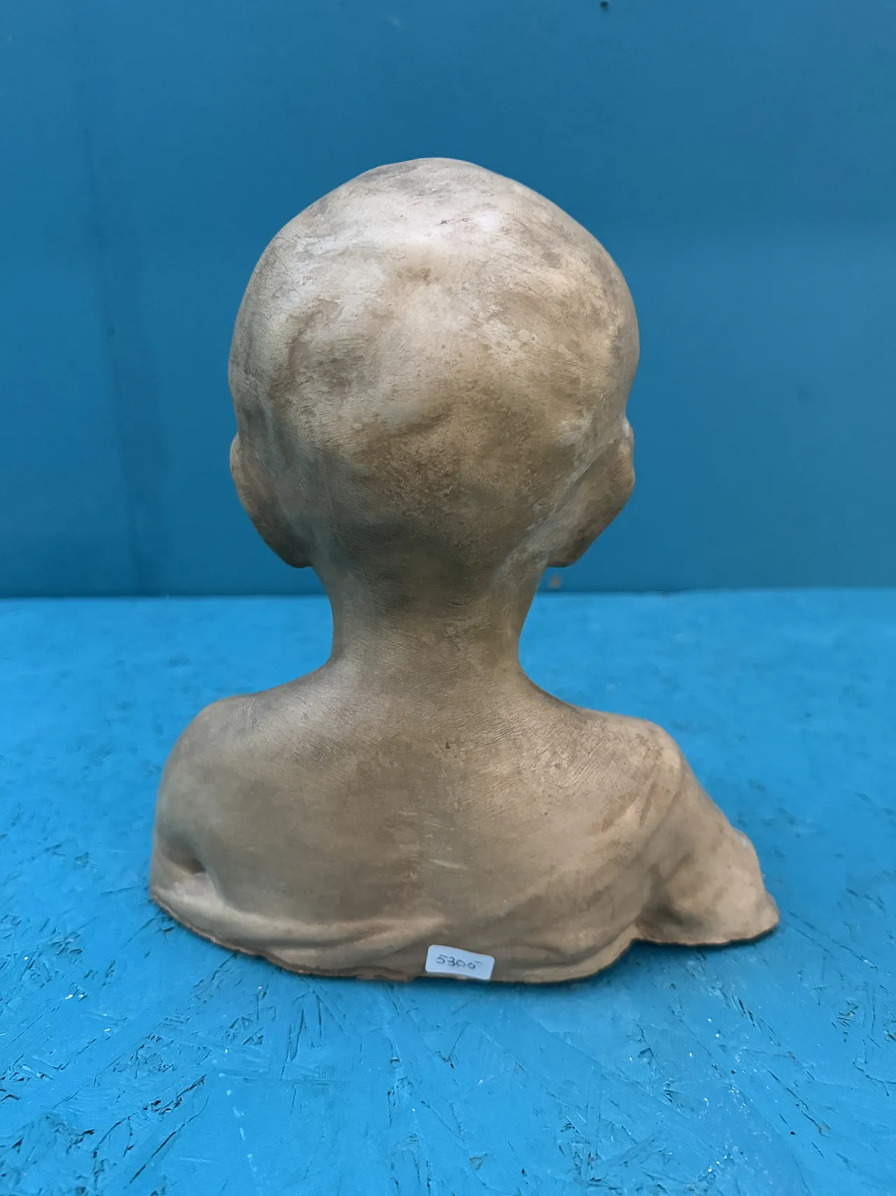 Busto di bambino in terracotta patinata, '800 7