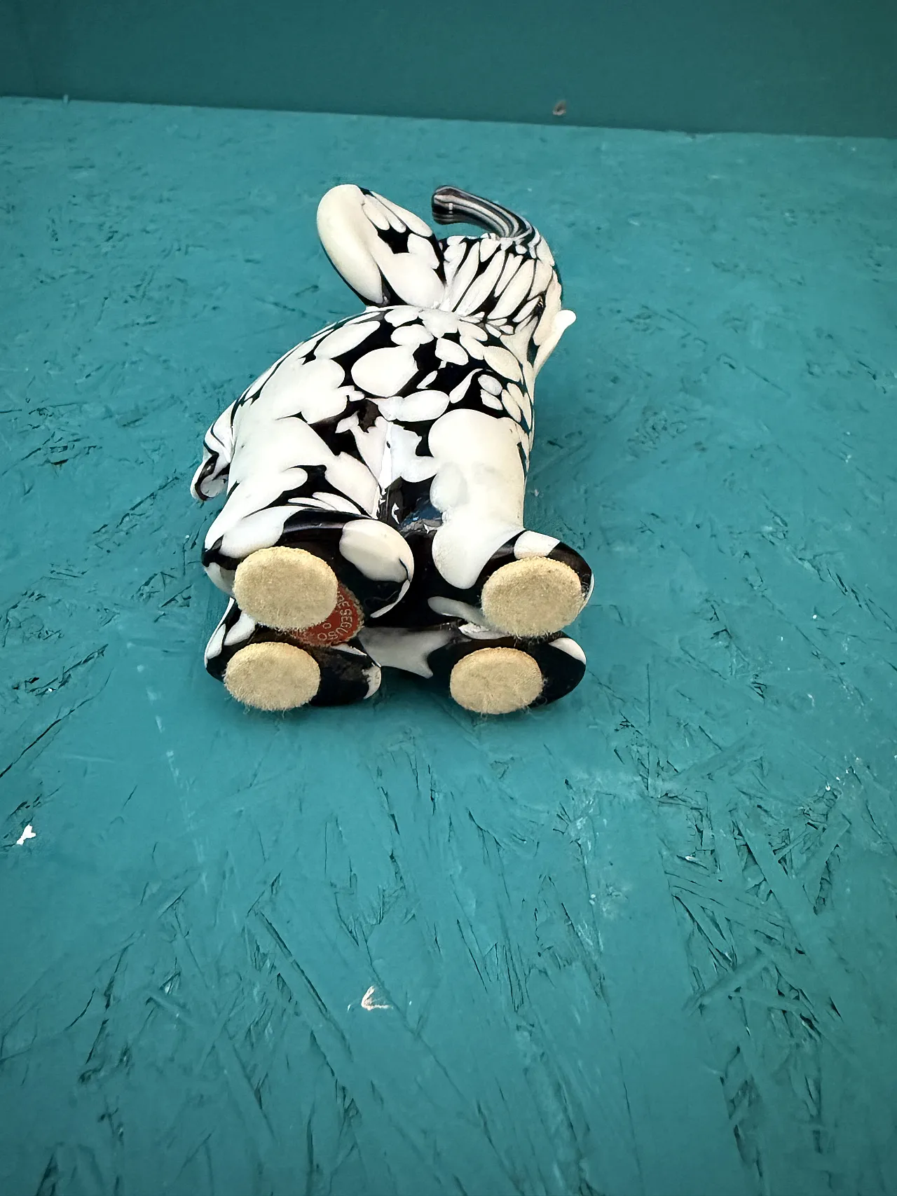 Archimede Seguso Murano Black White Elephant, 1960s 8