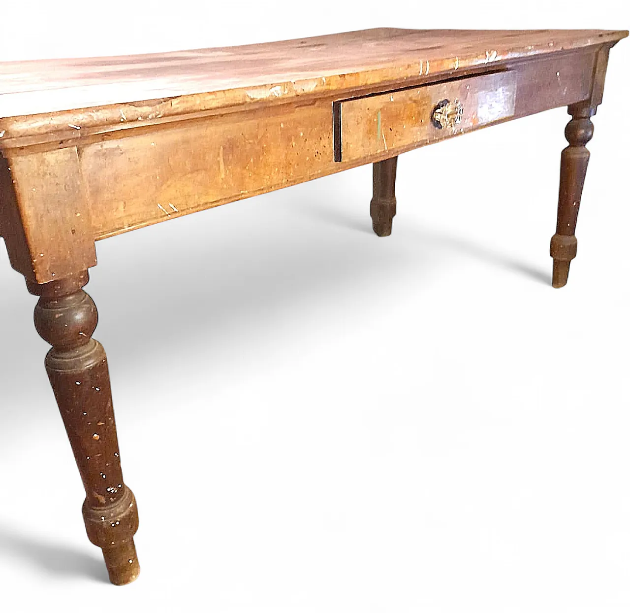 Italian chestnut kitchen table, 1948 6