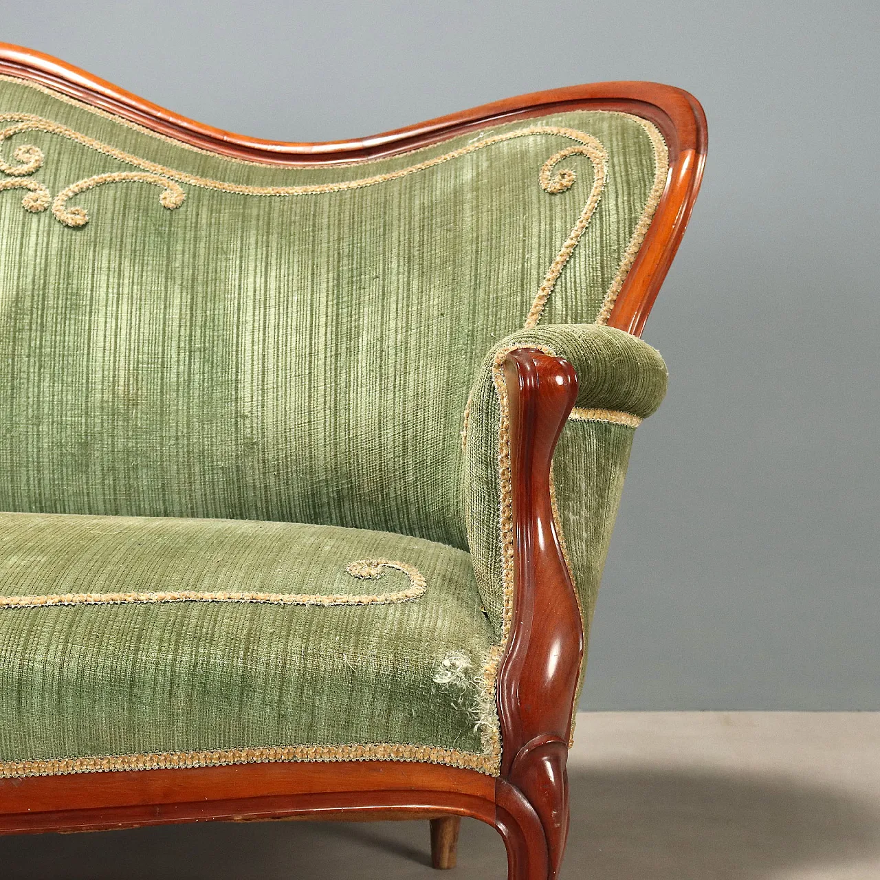 Louis Philippe mahogany sofa, 19th century 5