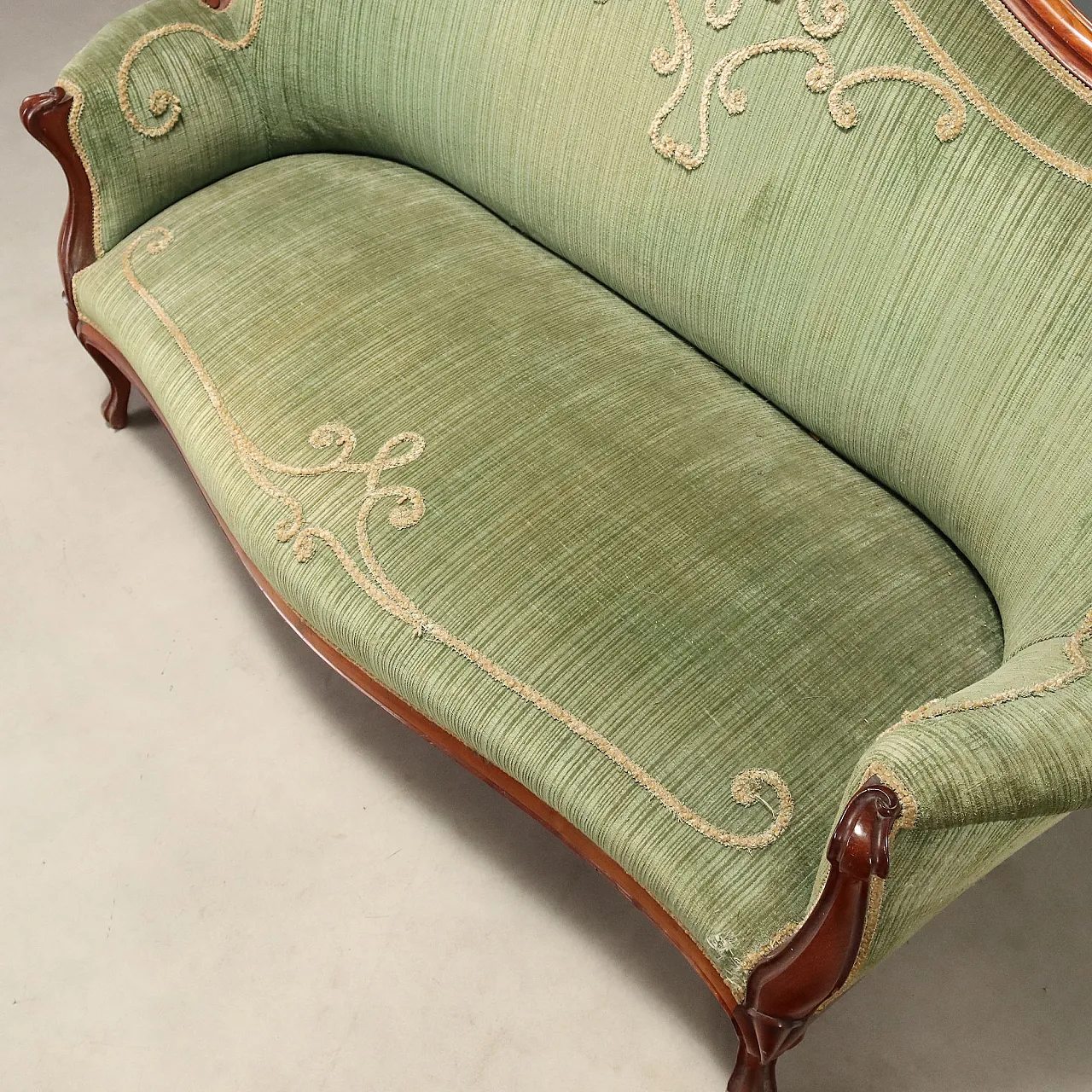 Louis Philippe mahogany sofa, 19th century 8