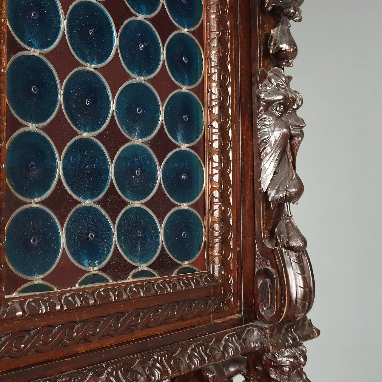 Neo-Baroque sideboard in carved walnut, 19th century 8