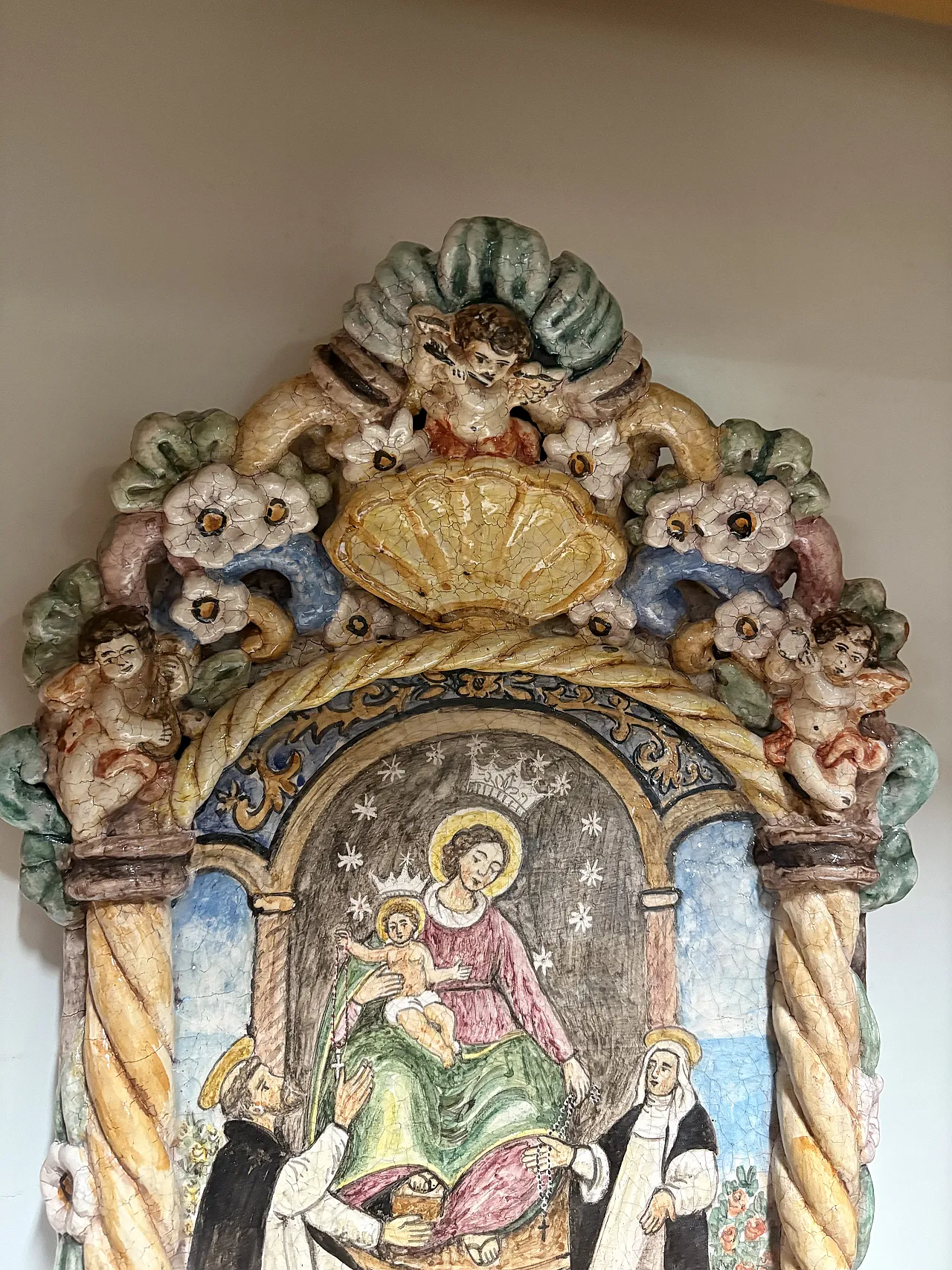 Holy water stoup of Our Lady of Pompeii 10