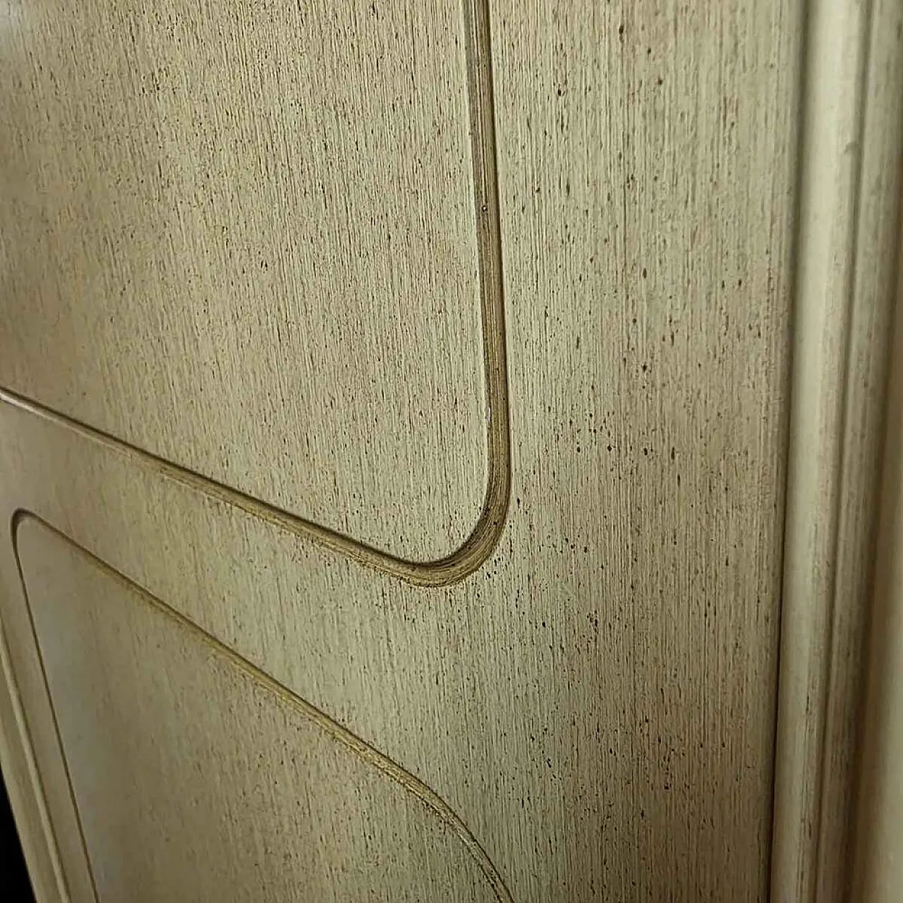 Large Six-Door Wardrobe in Lacquered Wood, 1940s 3