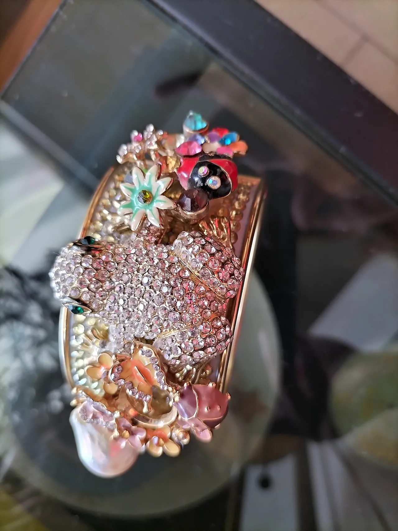 Marta Marzotto Bracelet: Jewel with Frog and Garden Motif 2
