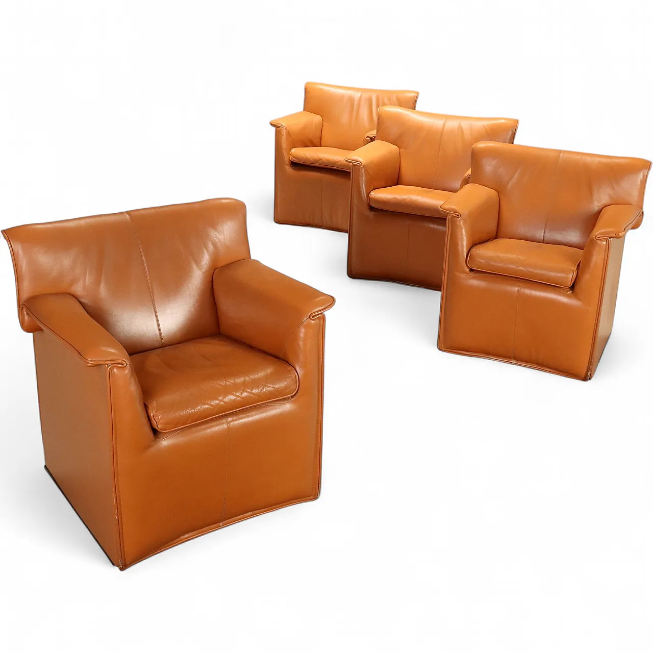 4 Laurianetta armchairs by Afra and Tobia Scarpa for B&B Italia, 1980s 11