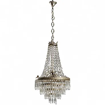 Silver metal Hot Air Balloon chandelier, 20th century