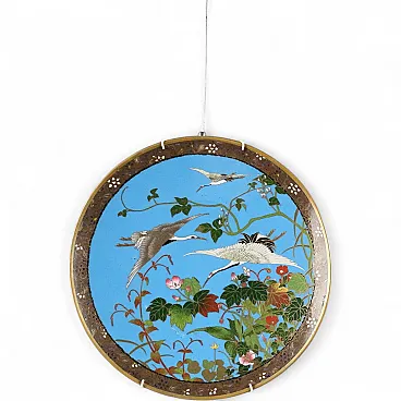 Cloisonné plate, 20th century