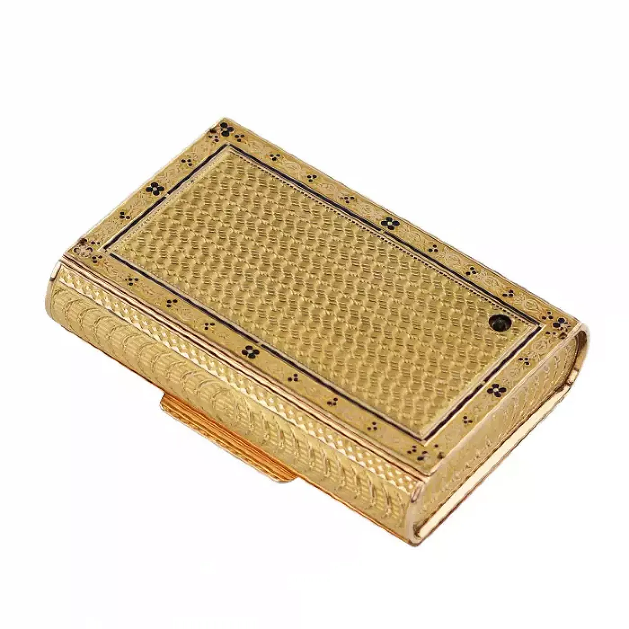 Rectangular gold musical snuff box, early 19th century 4