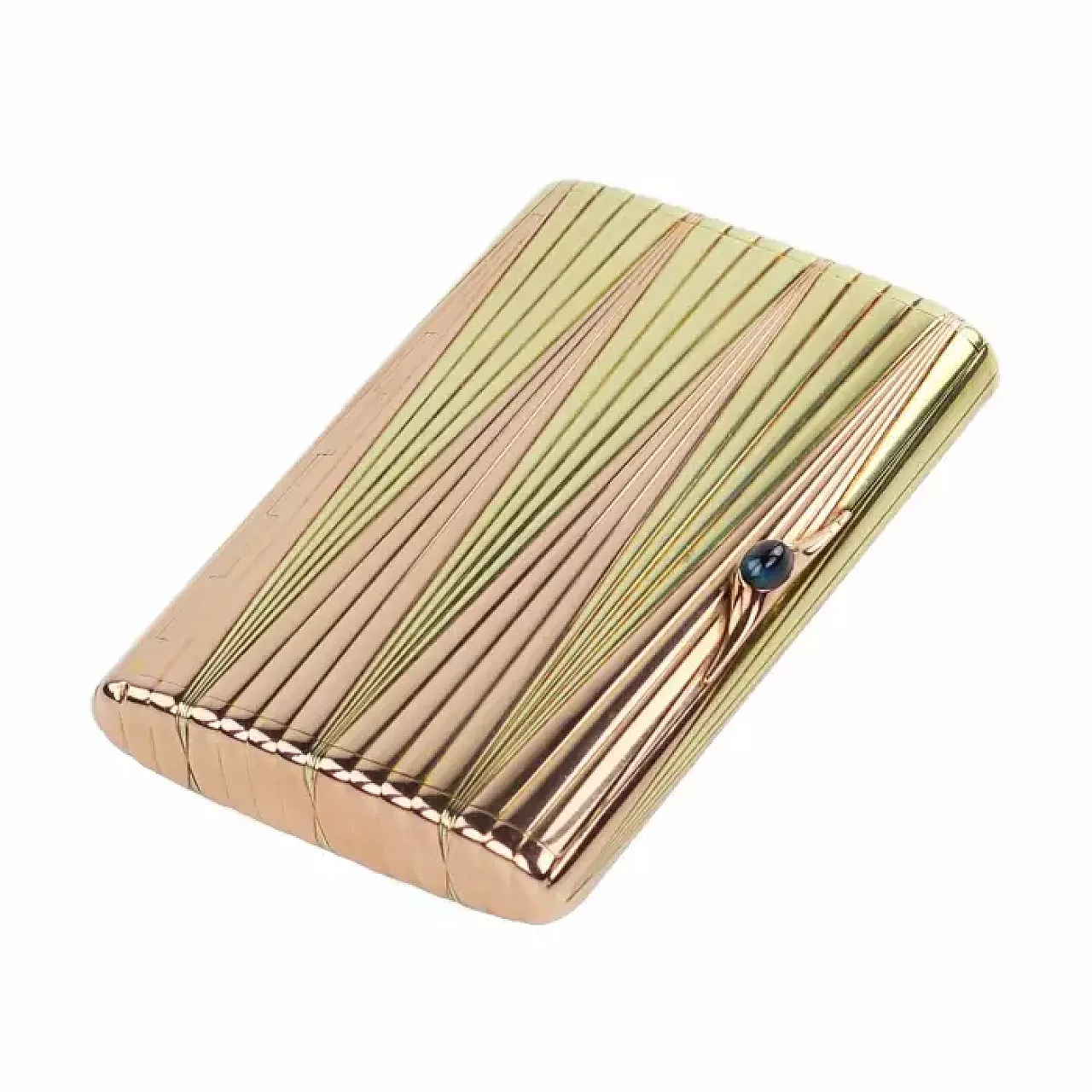 Rectangular cigarette case with softly rounded corners, 20th century 1