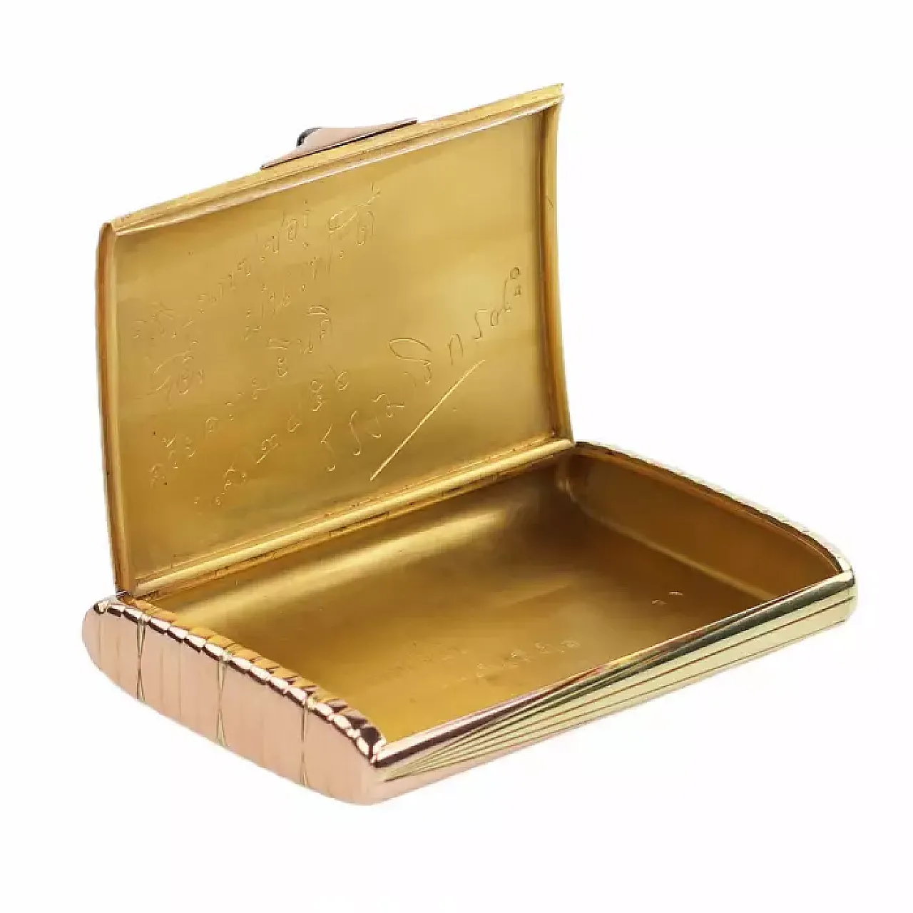 Rectangular cigarette case with softly rounded corners, 20th century 4