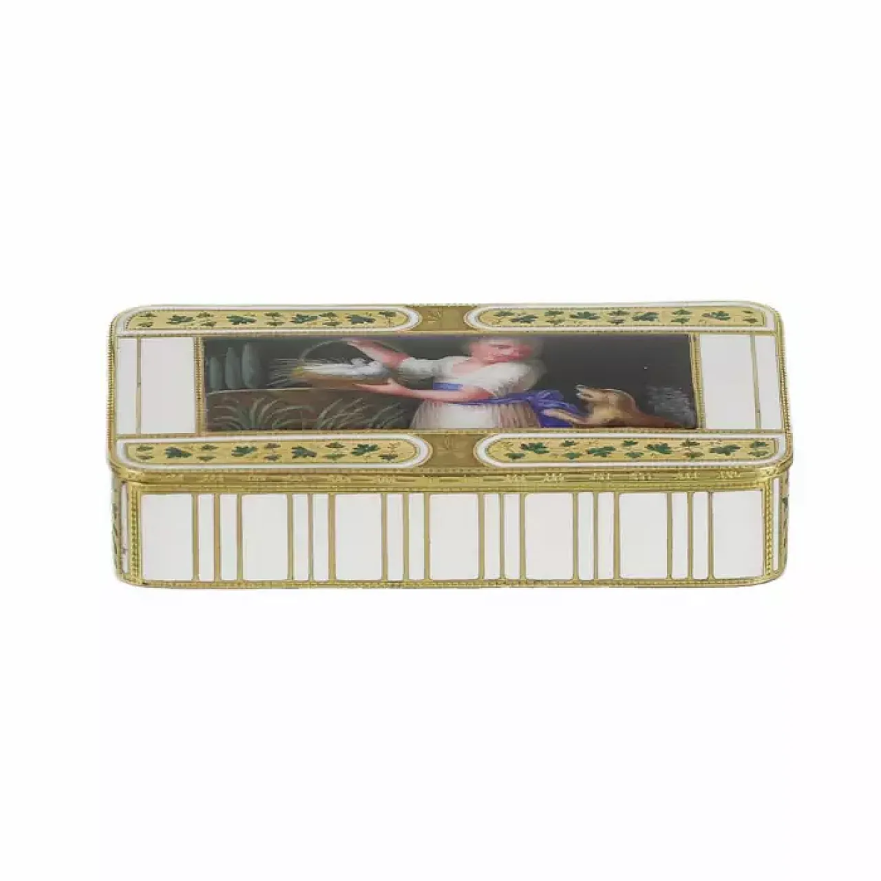 Rectangular gold snuff box, 19th century 7