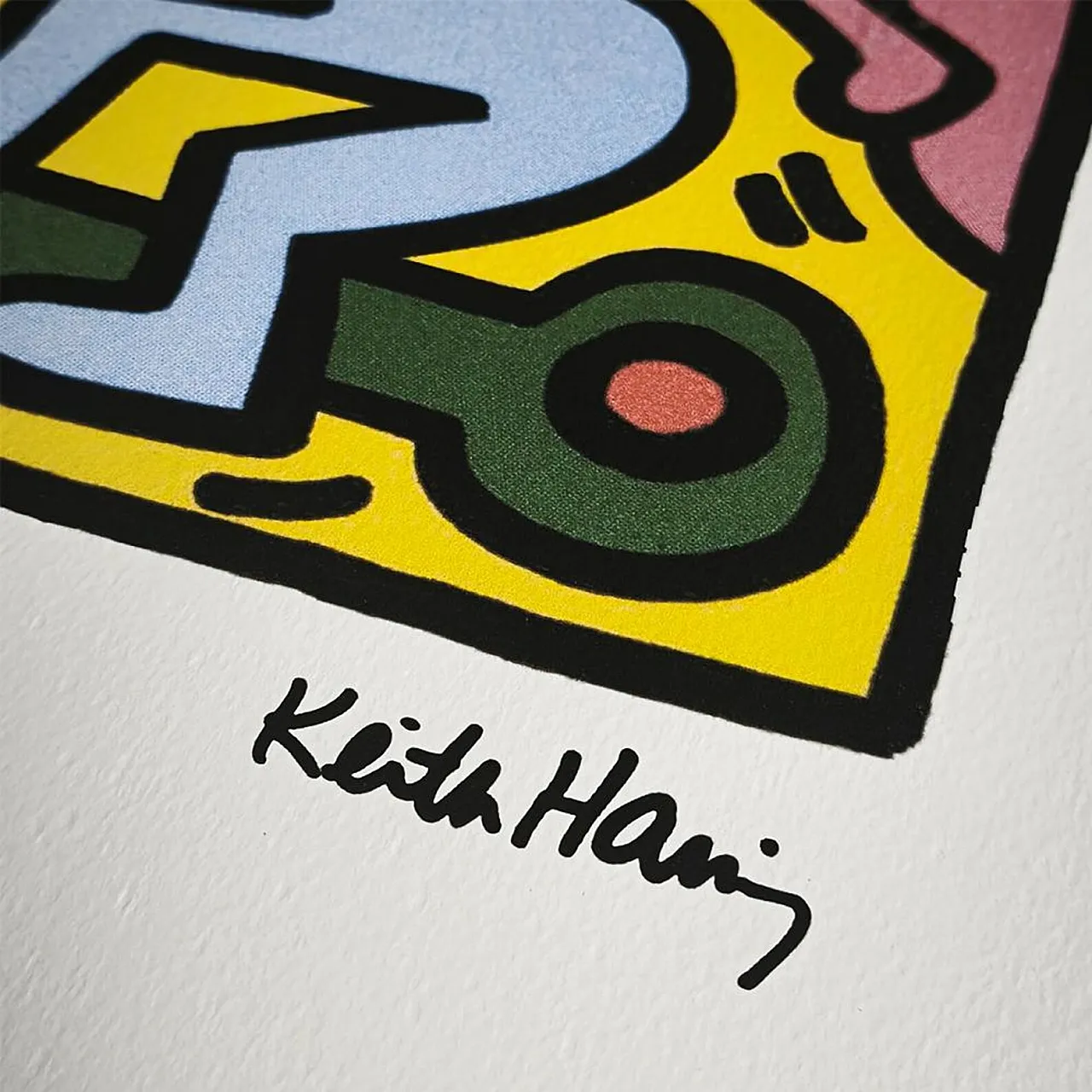 Keith Haring limited edition lithograph numbered in pencil, 1990s 3