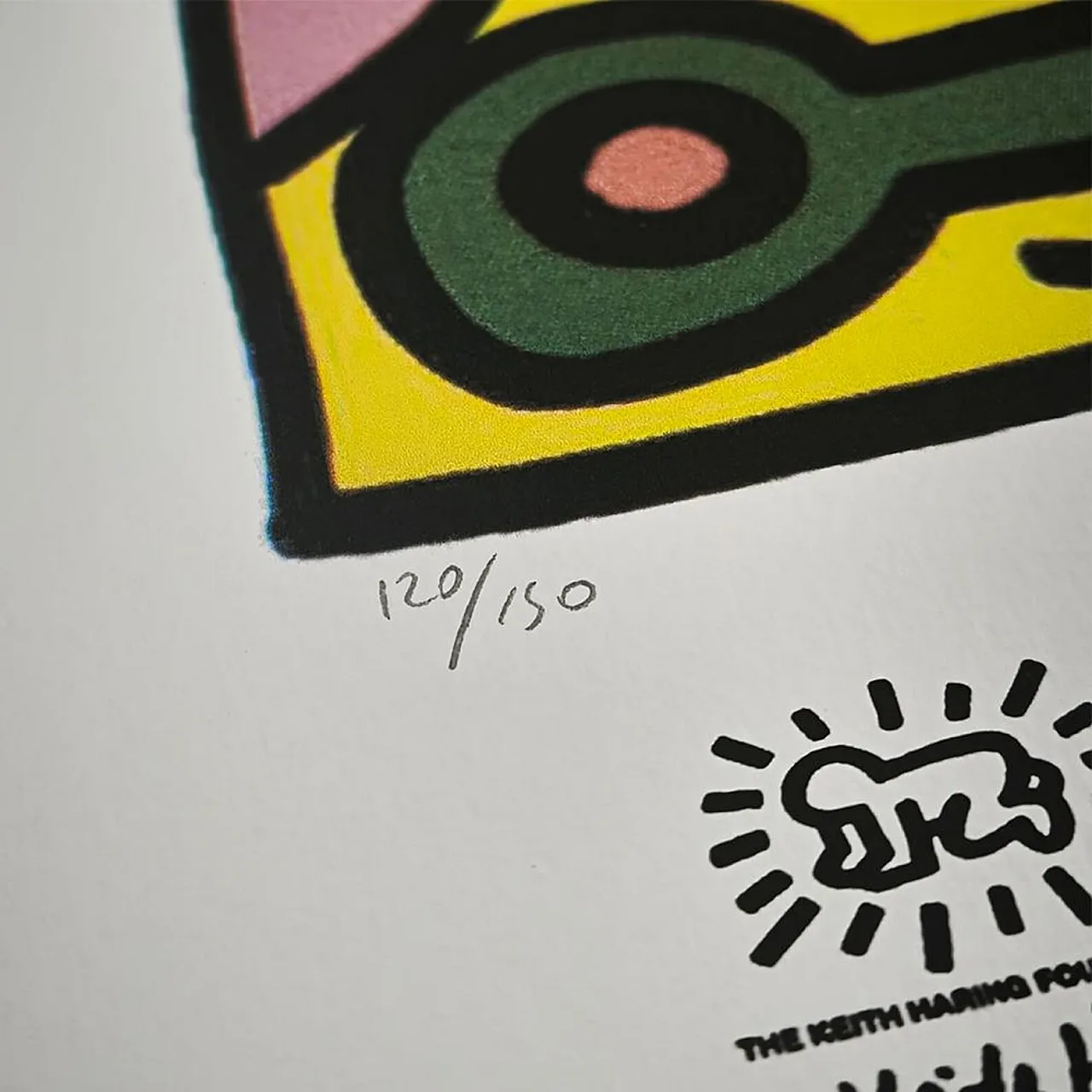 Keith Haring limited edition lithograph numbered in pencil, 1990s 4