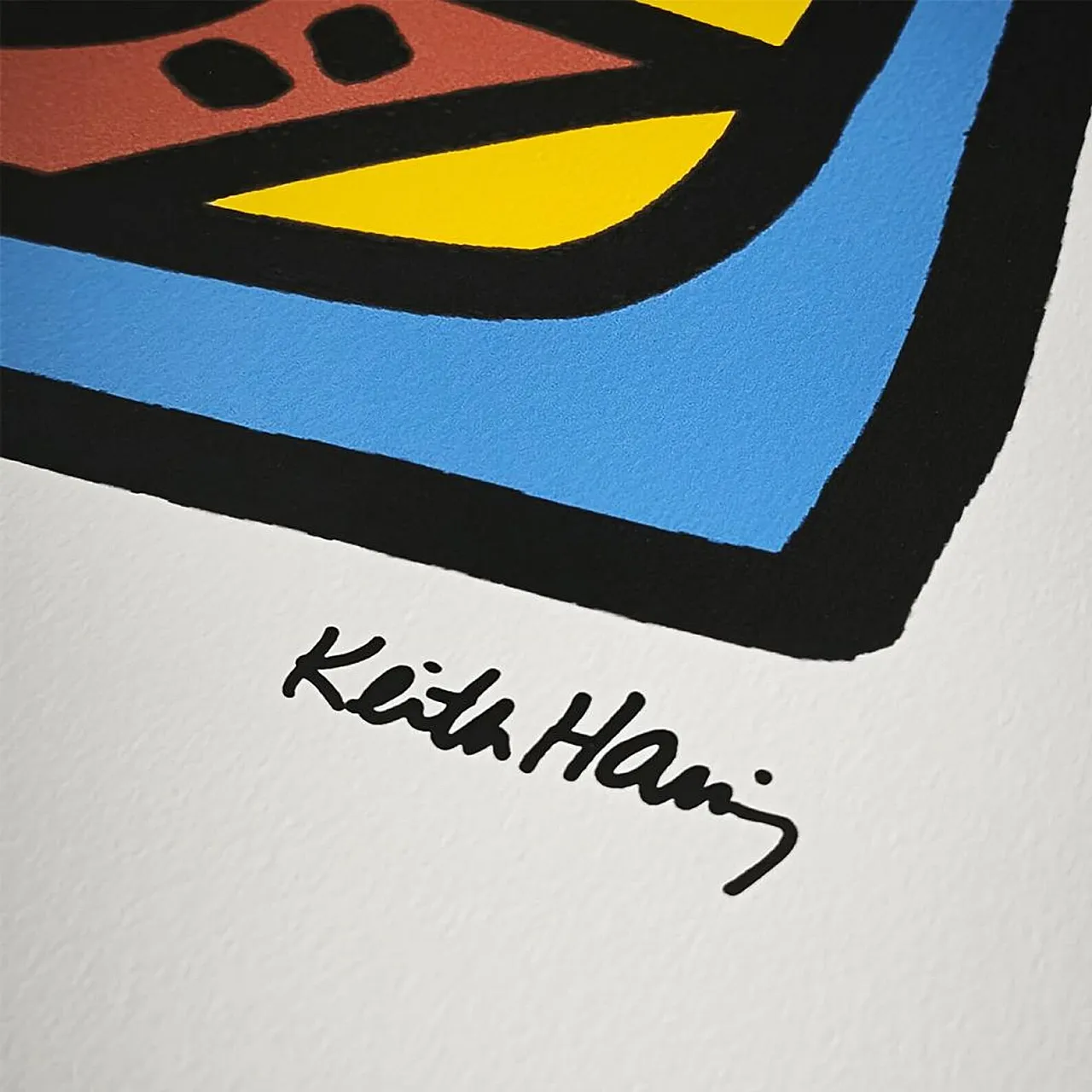 Keith Haring limited edition lithograph numbered in pencil, 1990s 3