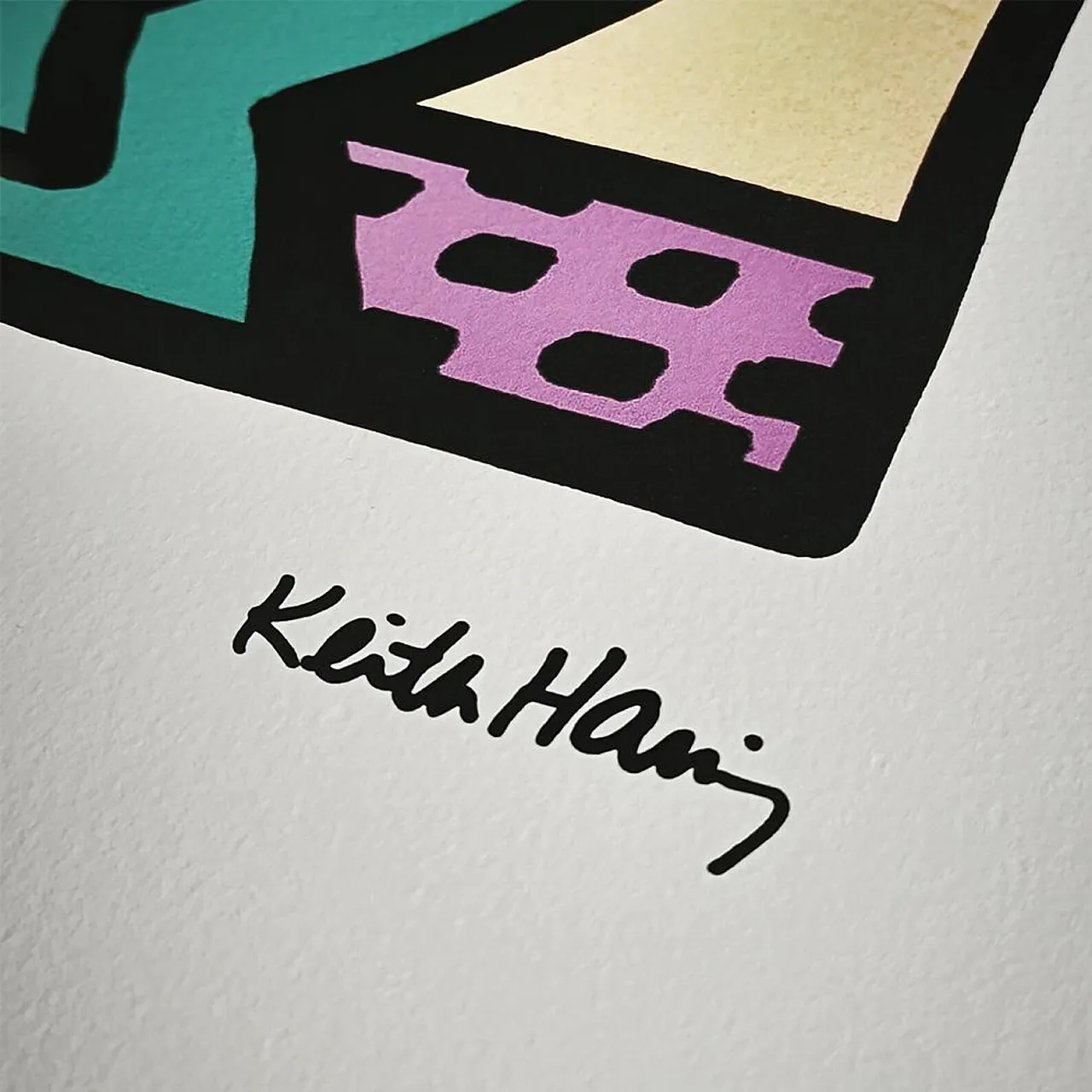 Keith Haring limited edition lithograph numbered in pencil, 1990s 4