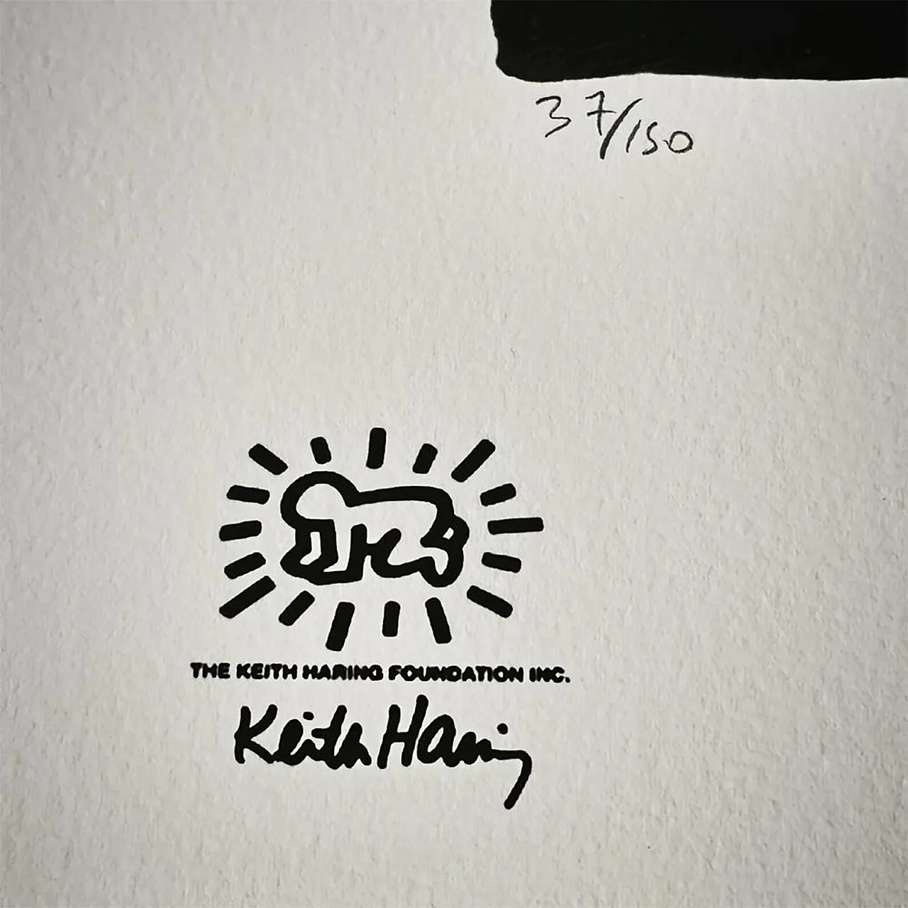 Keith Haring limited edition lithograph numbered in pencil, 1990s 5