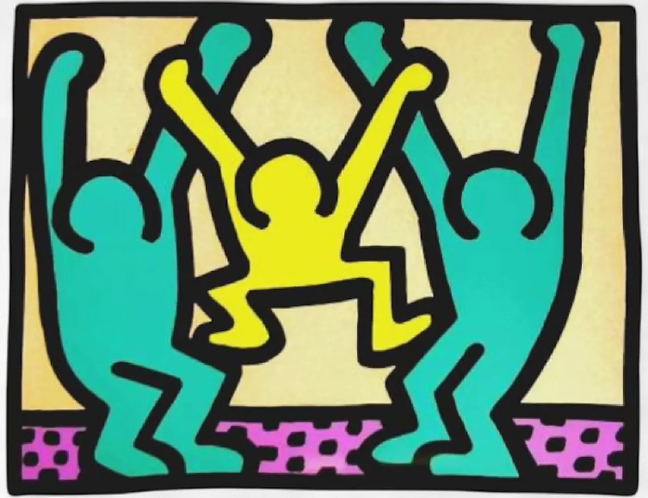 Keith Haring limited edition lithograph numbered in pencil, 1990s 7
