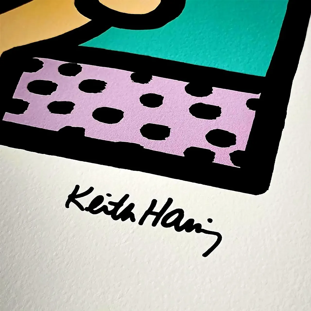 Keith Haring limited edition lithograph numbered in pencil, 1990s 3