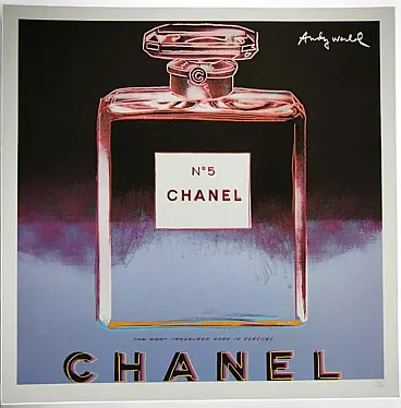 Andy Warhol, Chanel n.5 limited edition lithograph by CMOA, 1980s