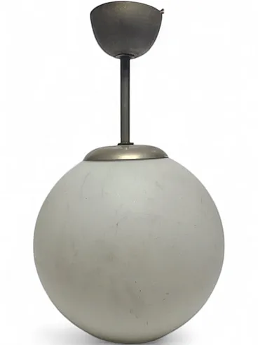 Lampada a sospensione Art Déco in stile comunista, Polonia, anni '60