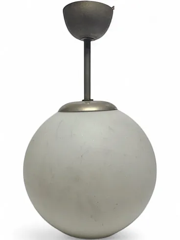 Lampada a sospensione Art Déco in stile comunista, Polonia, anni '60