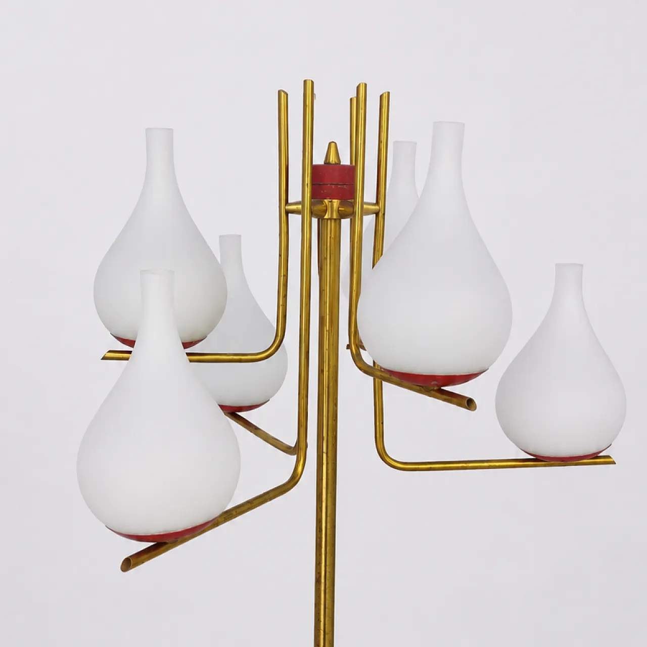 Arredoluce style brass floor lamp, 1950s 2