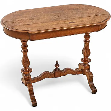 Oval Venetian Walnut Table, 20TH CENTURY