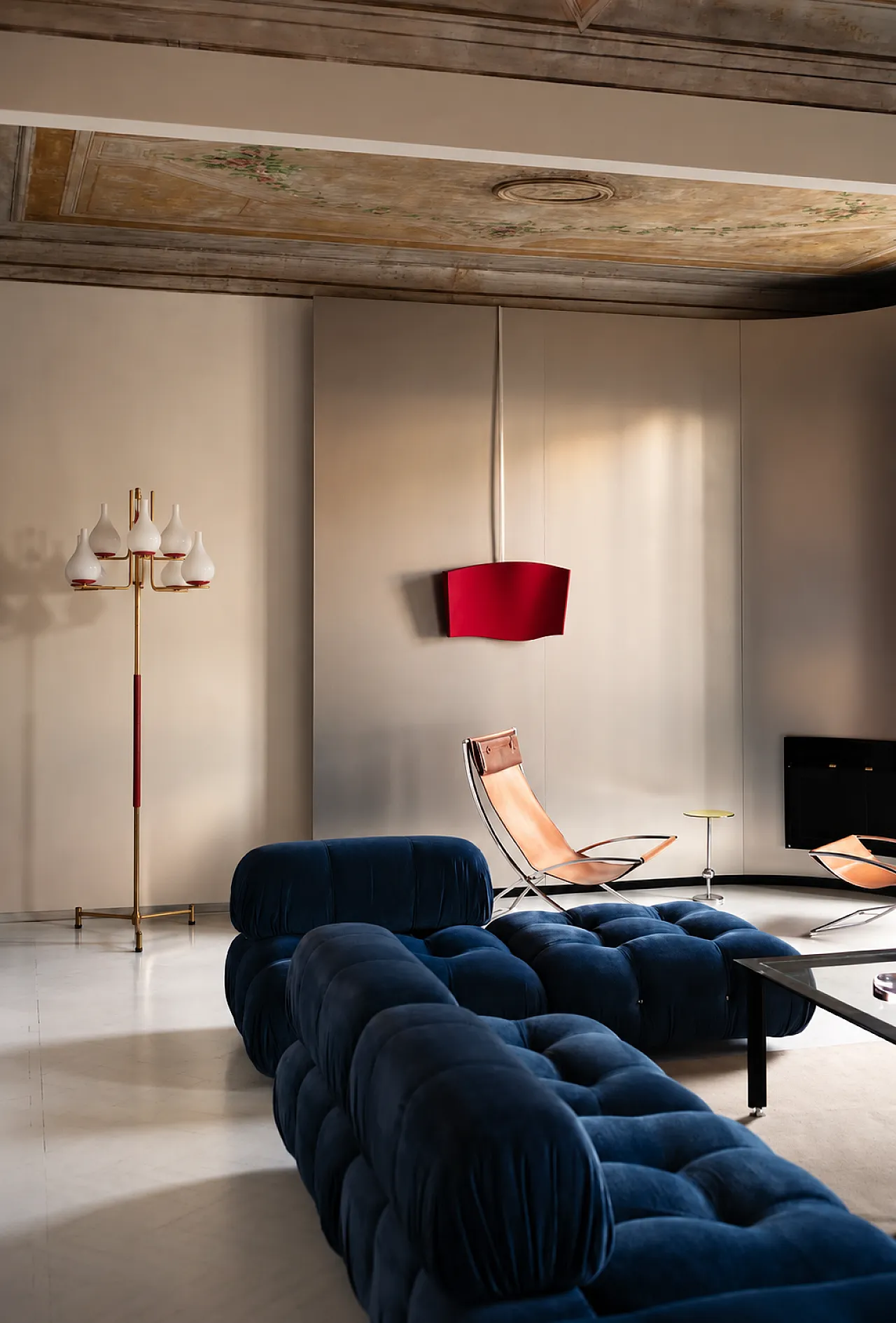 Arredoluce style brass floor lamp, 1950s 4