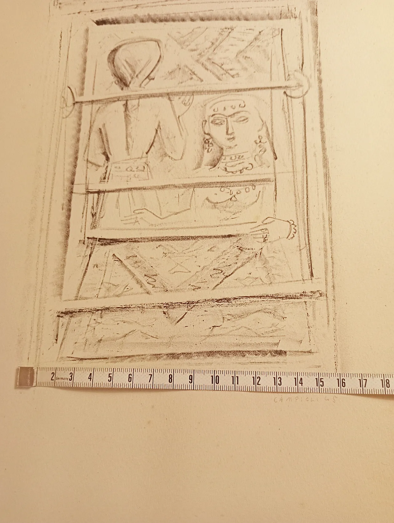 Massimo Campigli - The Tax Collector III - Rare Lithograph Suite 1945 5