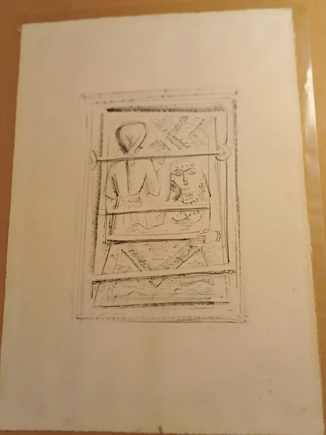Massimo Campigli - The Tax Collector III - Rare Lithograph Suite 1945 8